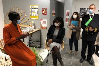 Visite d’Elisabeth Moreno au sein de l’accueil de jour Rosa, de SOLFA